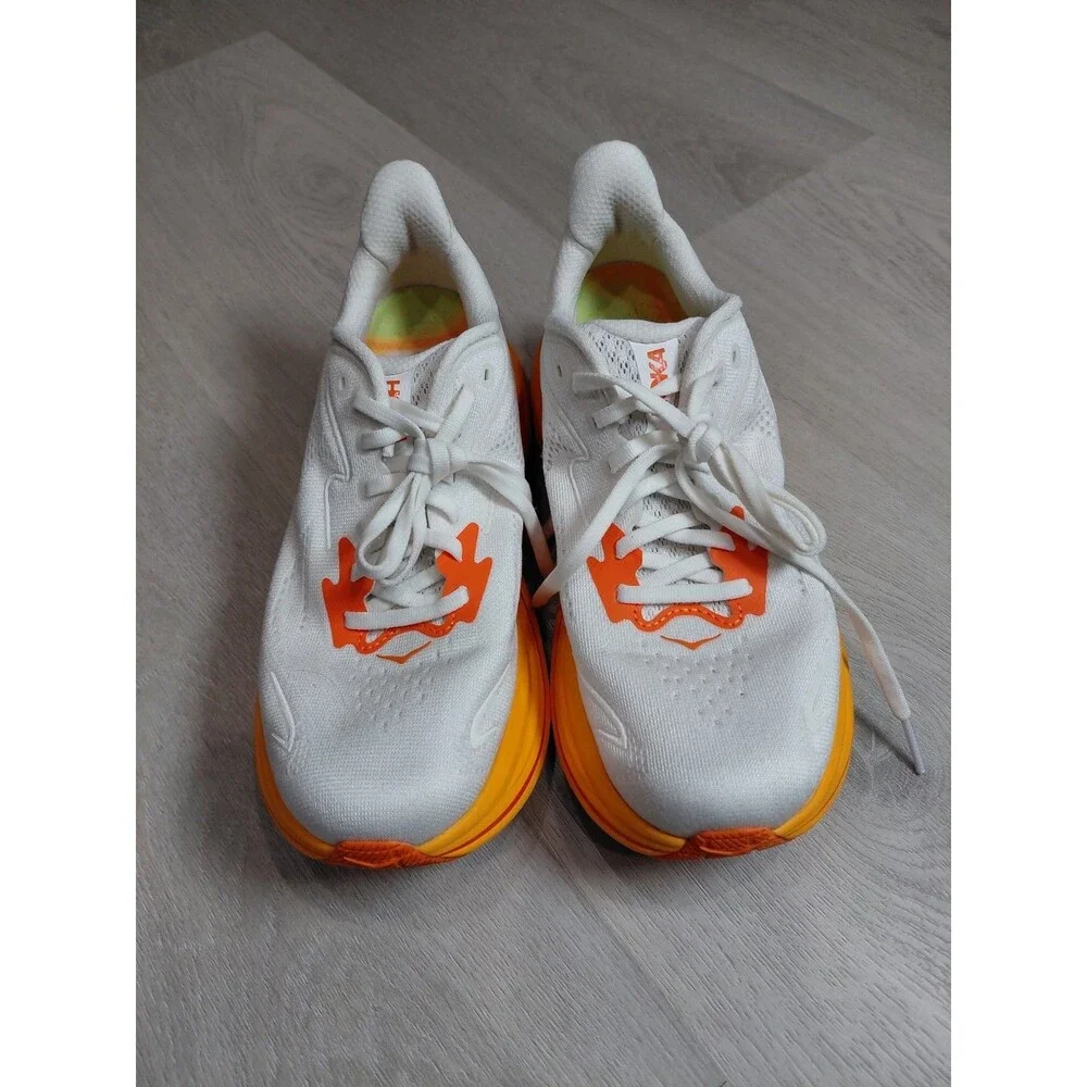 Size 8B- Hoka One One Clifton 10 Frost Orange Zest Women's Sneakers